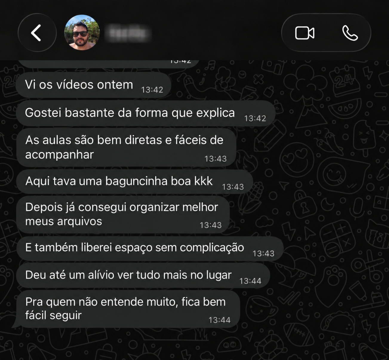 Relato de cliente que colocou o computador em ordem 3