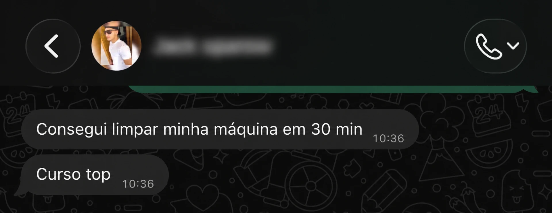 Relato de cliente que colocou o computador em ordem 4